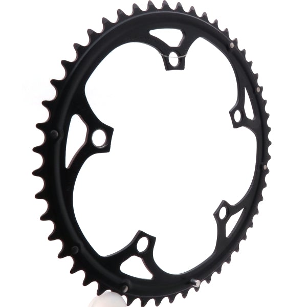 52 for 42T - 5 Bolt Campagnolo Mirage Black 8-9 Speed Chainring - Options
