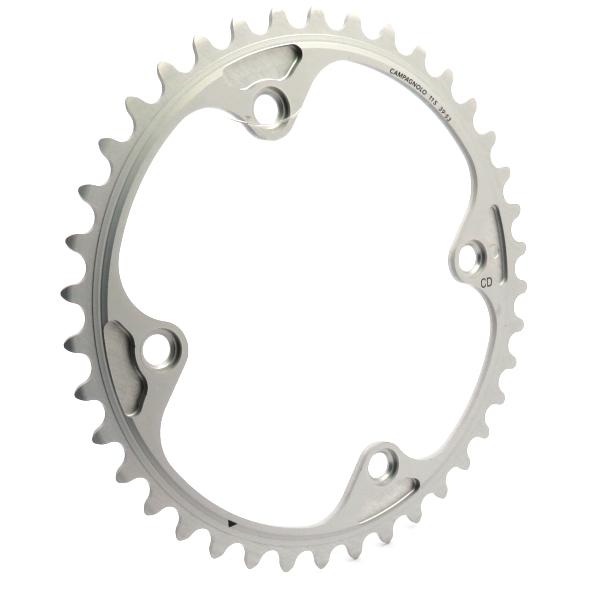 39t Silver - 4 Bolt Campagnolo PO11 Speed Chainring - Options
