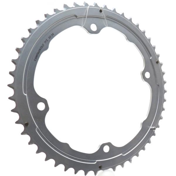50t for 34t Silver - 4 Bolt Campagnolo PO11 Speed Chainring - Options