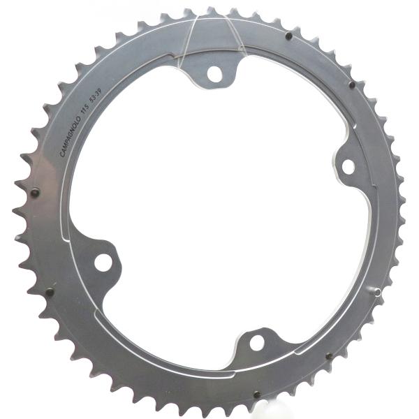 53t for 39t Silver - 4 Bolt Campagnolo PO11 Speed Chainring - Options