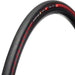 700x25 Black/Red Challenge Record Pro Clincher Tire- 700 x 25