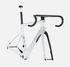 Chapter2 KOKO Aero Carbon Disc Brake Frameset in white and grey lightweight aerodynamic design for speed control and style