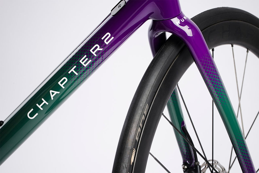 Chapter2 Huru Disc Brake Frameset Green + Purple - XL