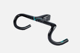 Chapter2 MANA2 Carbon Handlebar in black and aqua lightweight aero design for precise control and comfortable performance