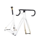 Chapter2 TOA Carbon Disc Brake Frameset White and Gold lightweight aero road frame