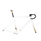 Chapter2 TOA Carbon Disc Brake Frameset White and Gold lightweight aero road frame