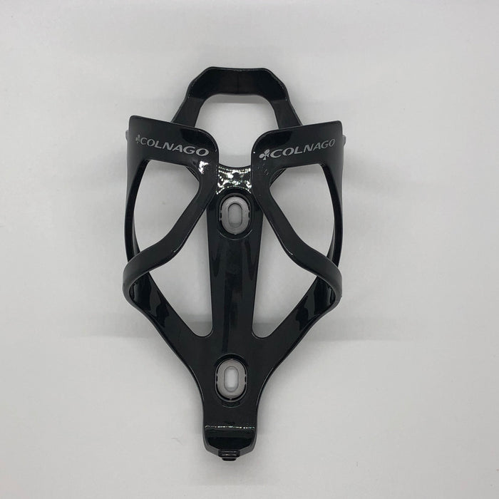 Colnago Carbon Water Bottle Cage - Gloss Black & Silver