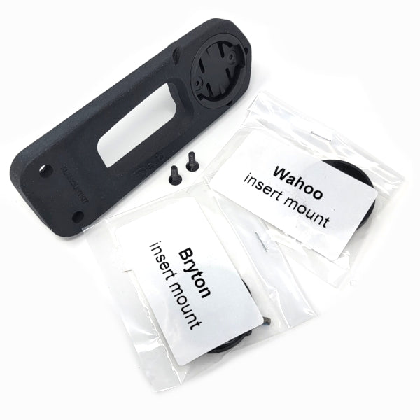 Deda Elementi Garmin Bryton Wahoo and GoPro mount for Alanera handlebar providing secure integrated setup for cycling computers and cameras