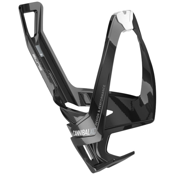 Black/White Elite Cannibal XC Water Bottle Cage - Options
