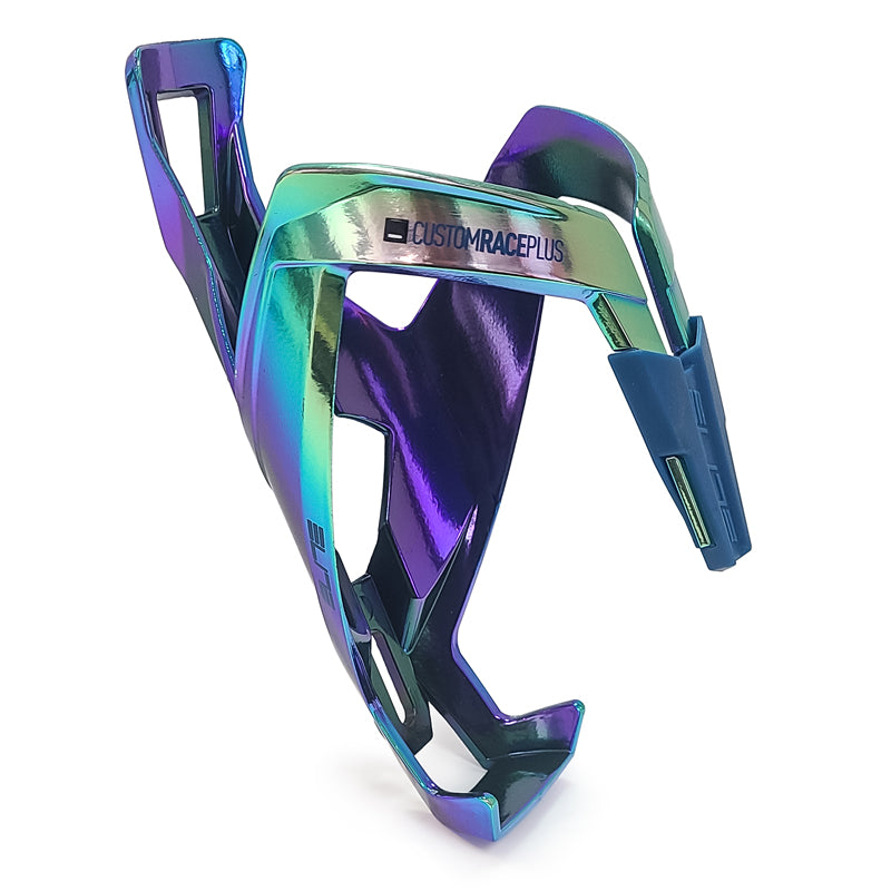 Elite Custom Race Plus shiny water bottle cage lightweight pro cycling holder