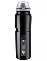 Elite Fly MTB Black Water Bottle lightweight BPA-free durable design for mountain biking hydration