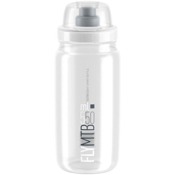 Clear 550ml Elite Fly MTB Clear Water Bottle - Options