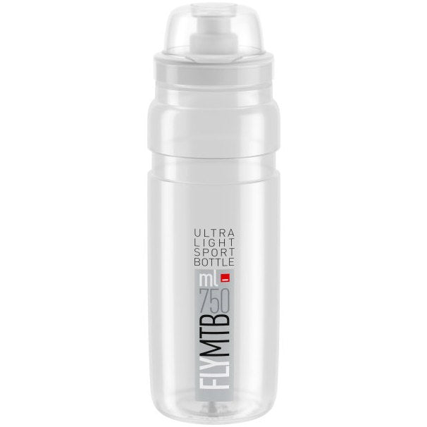 Clear 750ml Elite Fly MTB Clear Water Bottle - Options