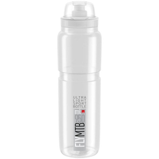 Elite Fly MTB Clear Water Bottle lightweight BPA-free design for mountain biking hydration