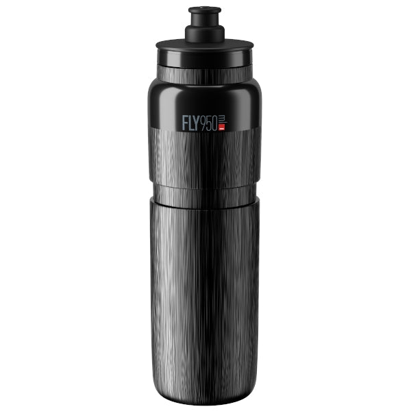Black / 950ml Elite Fly Tex Water Bottle 550, 750 & 950ml - Choice of colors