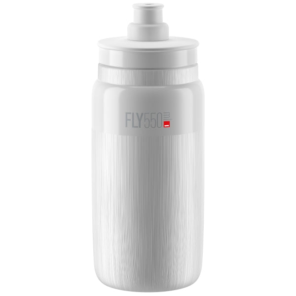 White / 550ml Elite Fly Tex Water Bottle 550, 750 & 950ml - Choice of colors