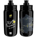 Elite Fly Tour de France Water Bottle, Black Map 2023 - 550ml
