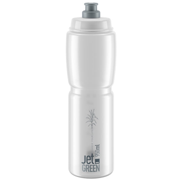 Elite Jet Green water bottle eco-friendly plant-based plastic lightweight cycling bottle