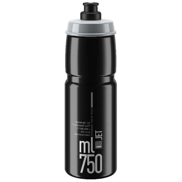 Black/Grey 750ml Elite Jet Water Bottle - Options of colors
