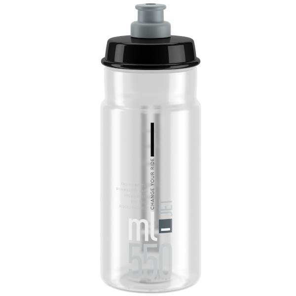 Clear/Grey 550ml Elite Jet Water Bottle - Options of colors
