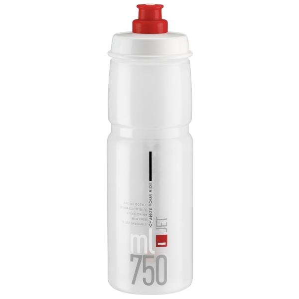 Clear/Red 750ml Elite Jet Water Bottle - Options of colors