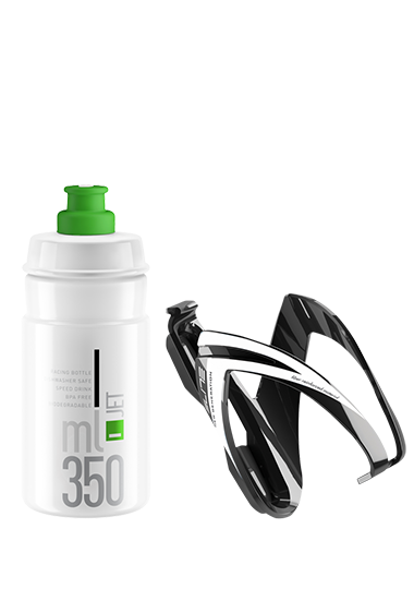 Clear/Green Elite Kit Ceo Kids Water Bottle / Cage Kit, 350ml - Color Options