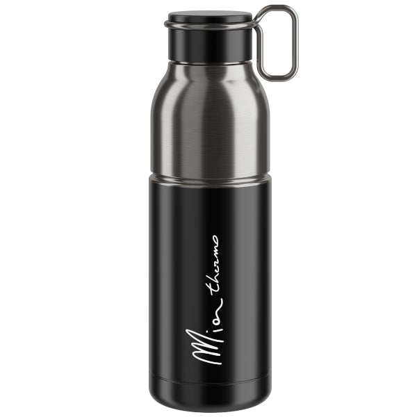 Black/Silver Elite Mia Thermo Stainless Steel Water Bottle, 550ml - Options