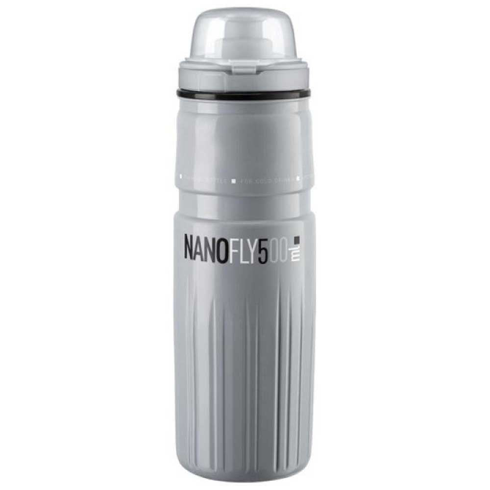 Elite Nanofly Thermal Water Bottle 500ml insulated lightweight design keeps drinks hot or cold for cycling hydration performance