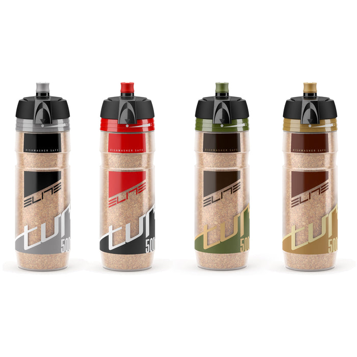 Elite Turacio Thermal Bicycle Water Bottle - 500 mL, Green