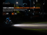 Fenix BC21R V3.0 high-performance USB rechargeable bicycle light durable design for bright and safe night riding