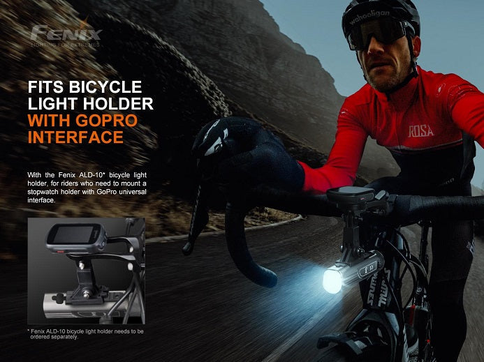 Fenix BC21R V3.0 high-performance USB rechargeable bicycle light durable design for bright and safe night riding