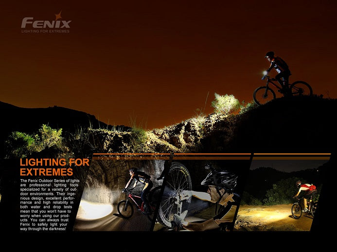 Fenix BC21R V3.0 high-performance USB rechargeable bicycle light durable design for bright and safe night riding