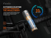 Fenix BC21R V3.0 high-performance USB rechargeable bicycle light durable design for bright and safe night riding