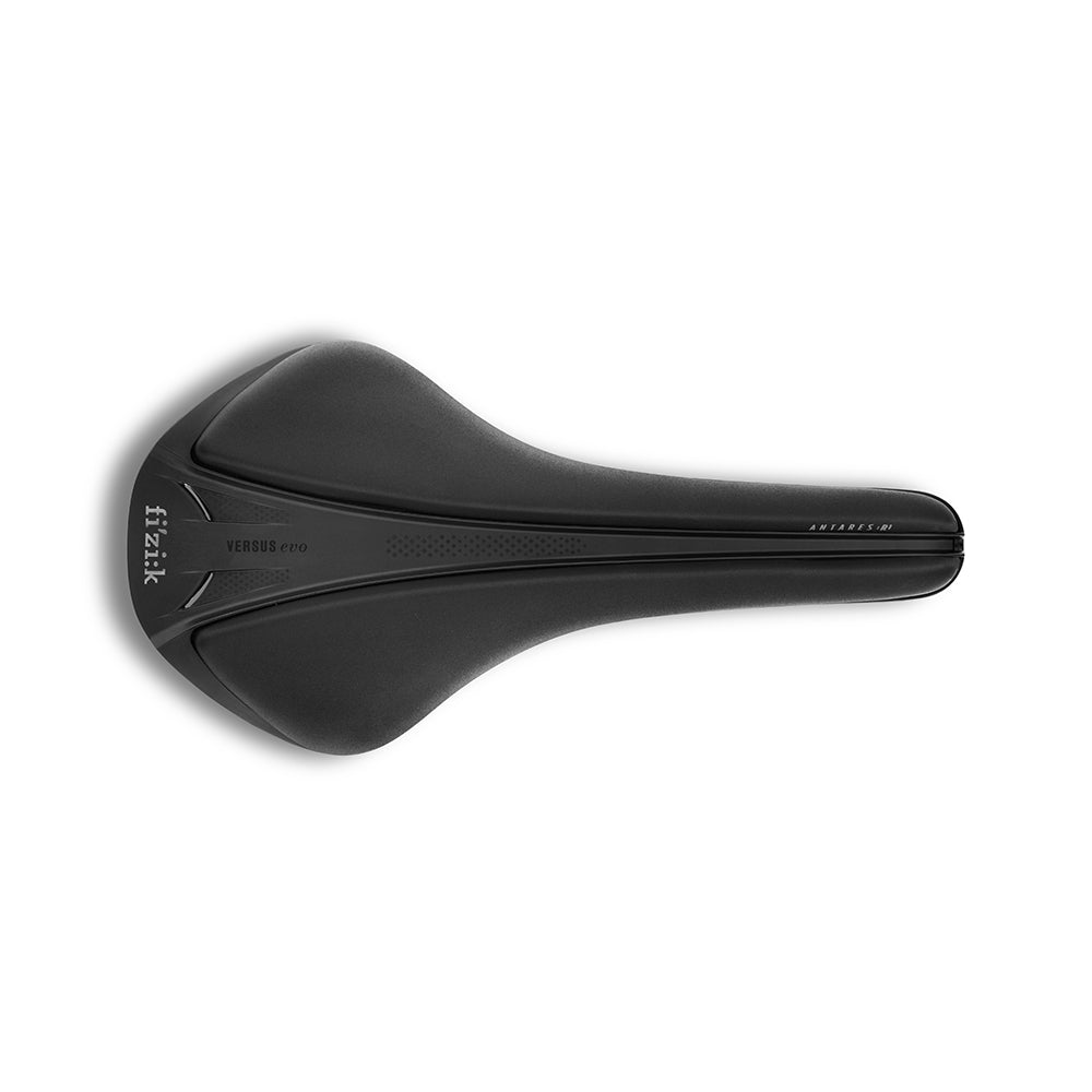 Fizik Antares R1 Versus Evo road cycling saddle carbon rails nylon shell full-channel design