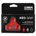 Look Keo Grip Pedal Cleats Kit, Red(9deg)