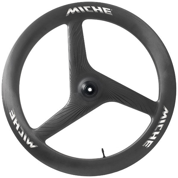 Miche Kleos RD SPX3 Tubeless carbon front wheel – lightweight aerodynamic road cycling wheel for performance riders