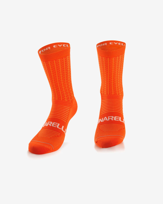 M (40/43) Pinarello Lightweight Cycling Socks, Orange - M (40/43)