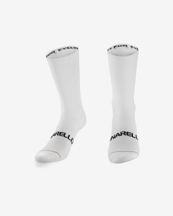 S (35/39) Pinarello Lightweight Cycling Socks, White - Options