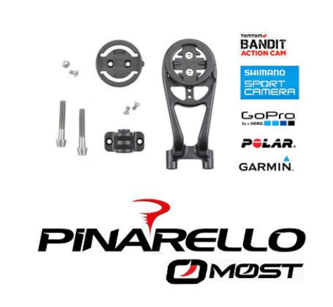 Pinarello MOST iTiger Stem Computer Mount lightweight aerodynamic design for secure GPS attachment on Pinarello bikes