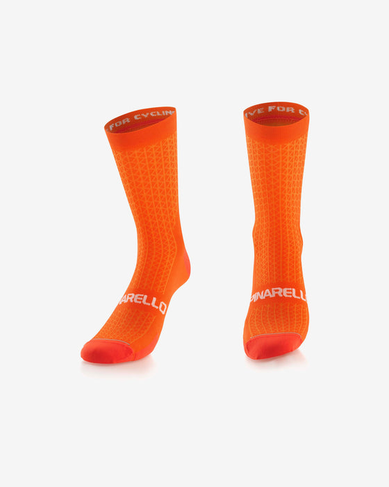 M (40/43) Pinarello Performance Cycling Socks, Orange - M (40/43)