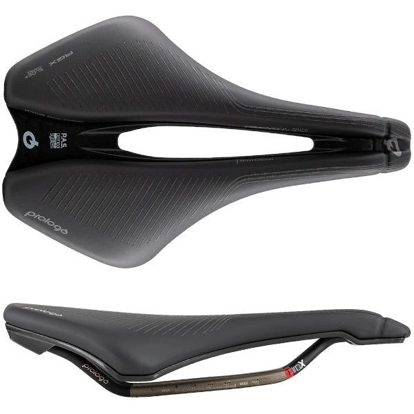 Prologo Dimension AGX Space Tirox saddle 153mm with Slide Control for gravel and endurance cycling comfort