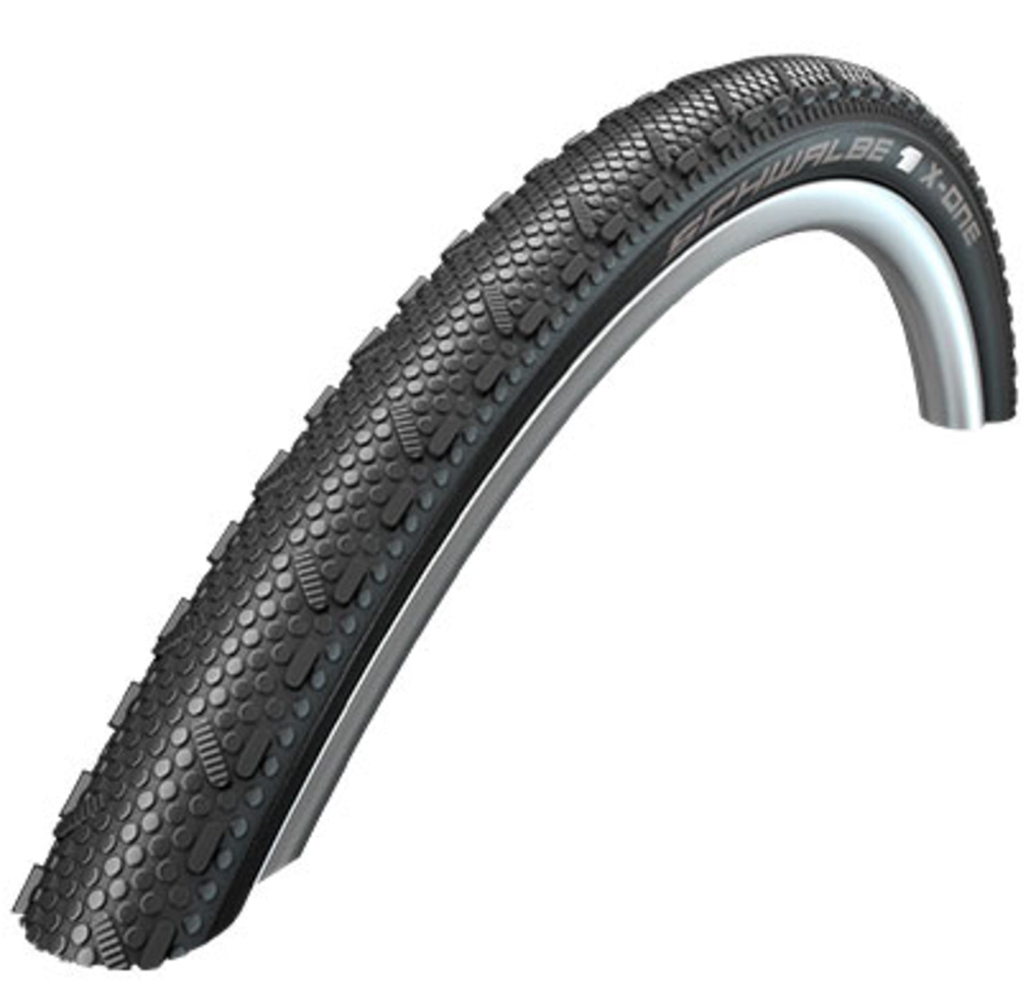 Schwalbe X-One Speed tubeless tire smooth center tread for cyclocross and gravel racing