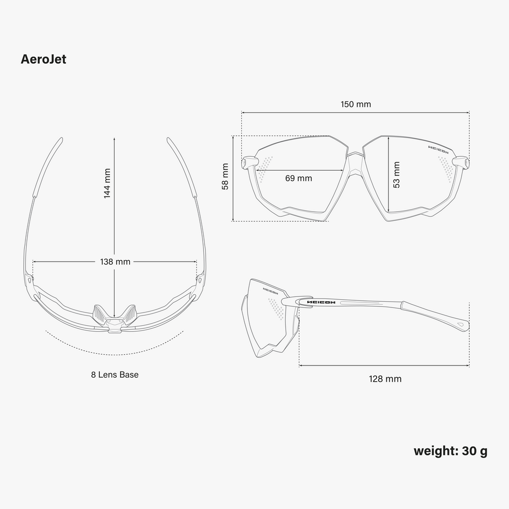 Scicon Aerojet transparent sunglasses with multimirror silver lens for professional cycling performance