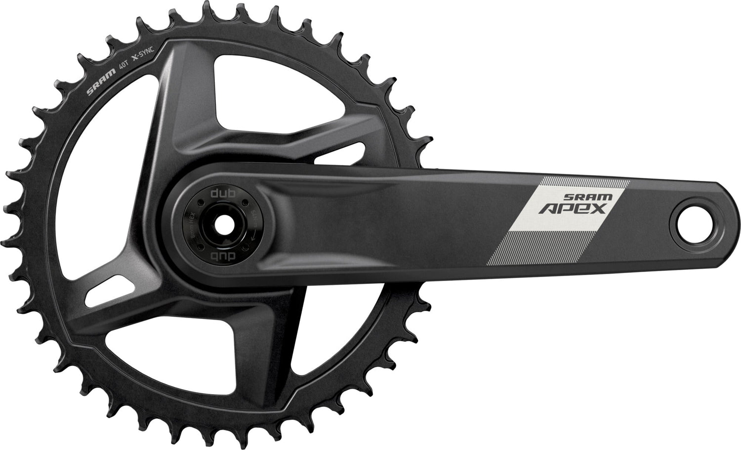 SRAM Apex 1 AXS DUB 40T crankset 12 speed gravel bike crank arm set