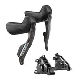 SRAM Force AXS E1 HRD 12-Speed Shifters with hydraulic disc brakes – wireless road bike controls for smooth shifting and braking