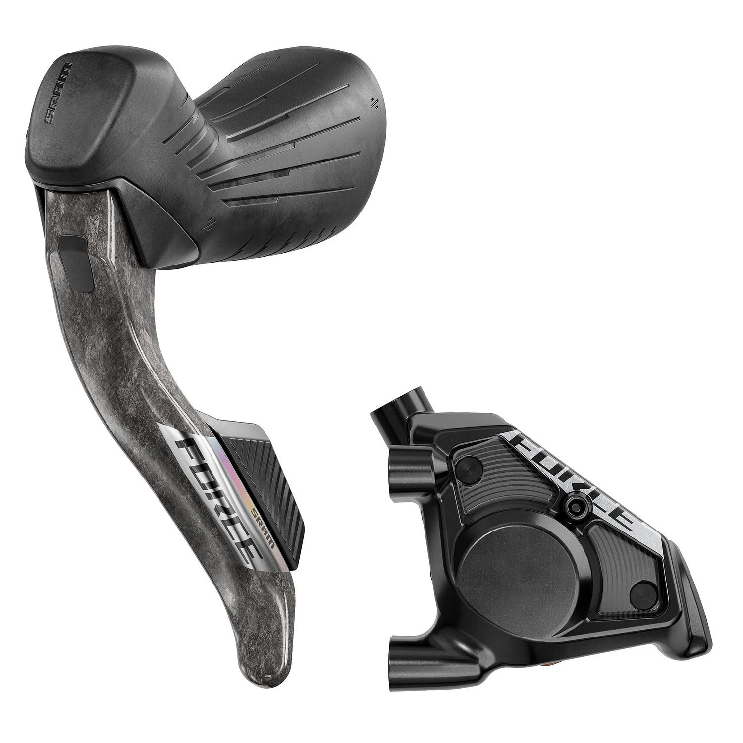 SRAM Force AXS E1 HRD 12-Speed Shifters with hydraulic disc brakes – wireless road bike controls for smooth shifting and braking