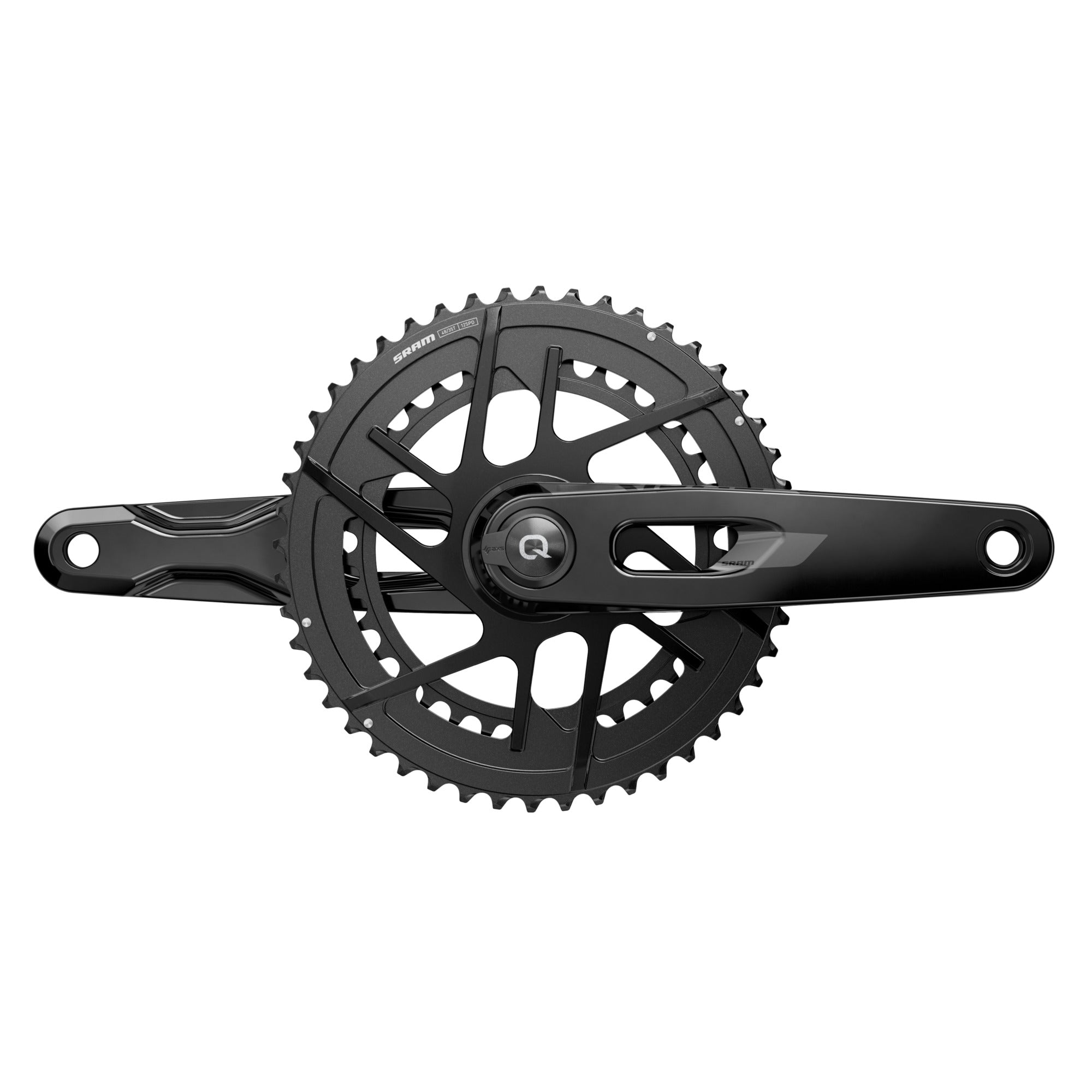 Pédalier Route Carbone Power Meter Lexon/Xcadey - 52-36T - Axe 29mm - Pour Vélos Route