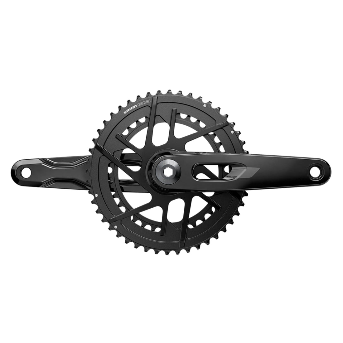 SRAM Rival AXS E1 48/35T DUB Crankset – lightweight 2x road bike crankset for smooth power transfer and precise electronic shifting