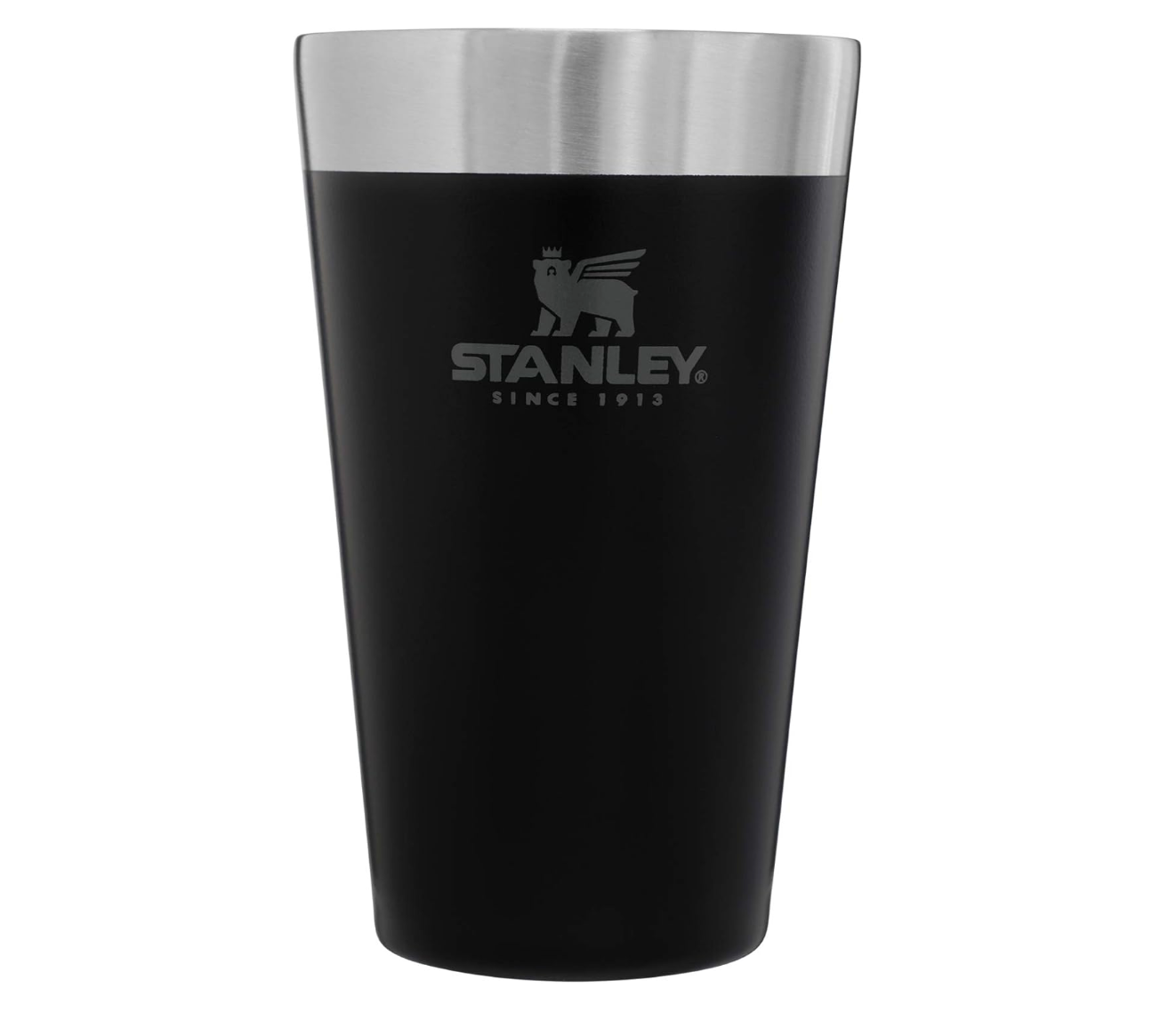 Stanley Adventure Stacking Beer Pint 16oz Matte Black insulated stainless steel cup