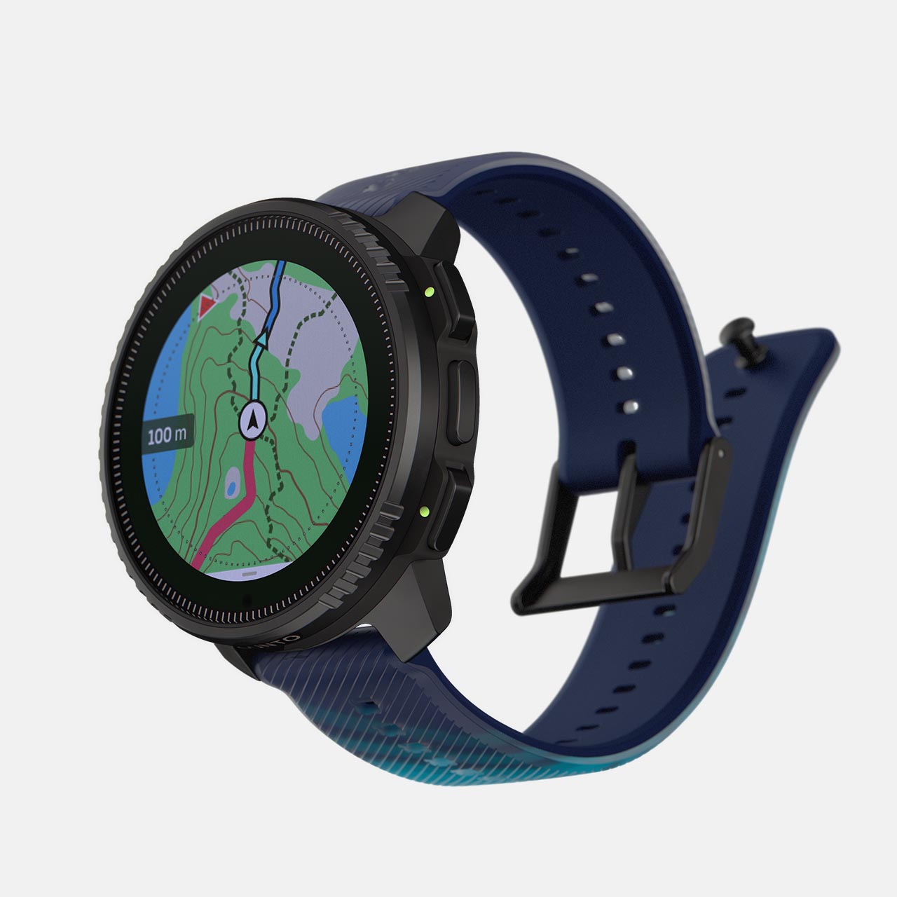 Suunto Vertical Sports Watch with GPS navigation, solar charging, and durable outdoor design for cycling and fitness tracking